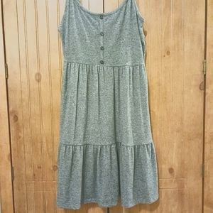 WILD FABLE WOMEN'S GRAY DRESS WITH ADJUSTABLE SPAGHETTI STRAPS SIZE M EUC